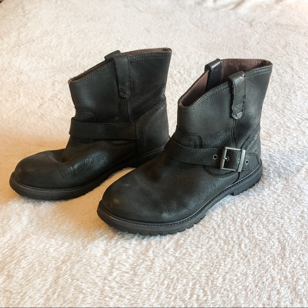 Timberland | Black Biker Moto Boots